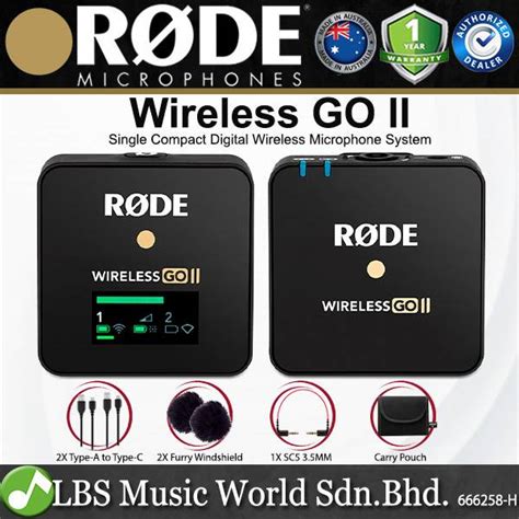 RØDE Wireless Go II Dual Channel Wireless System with Built